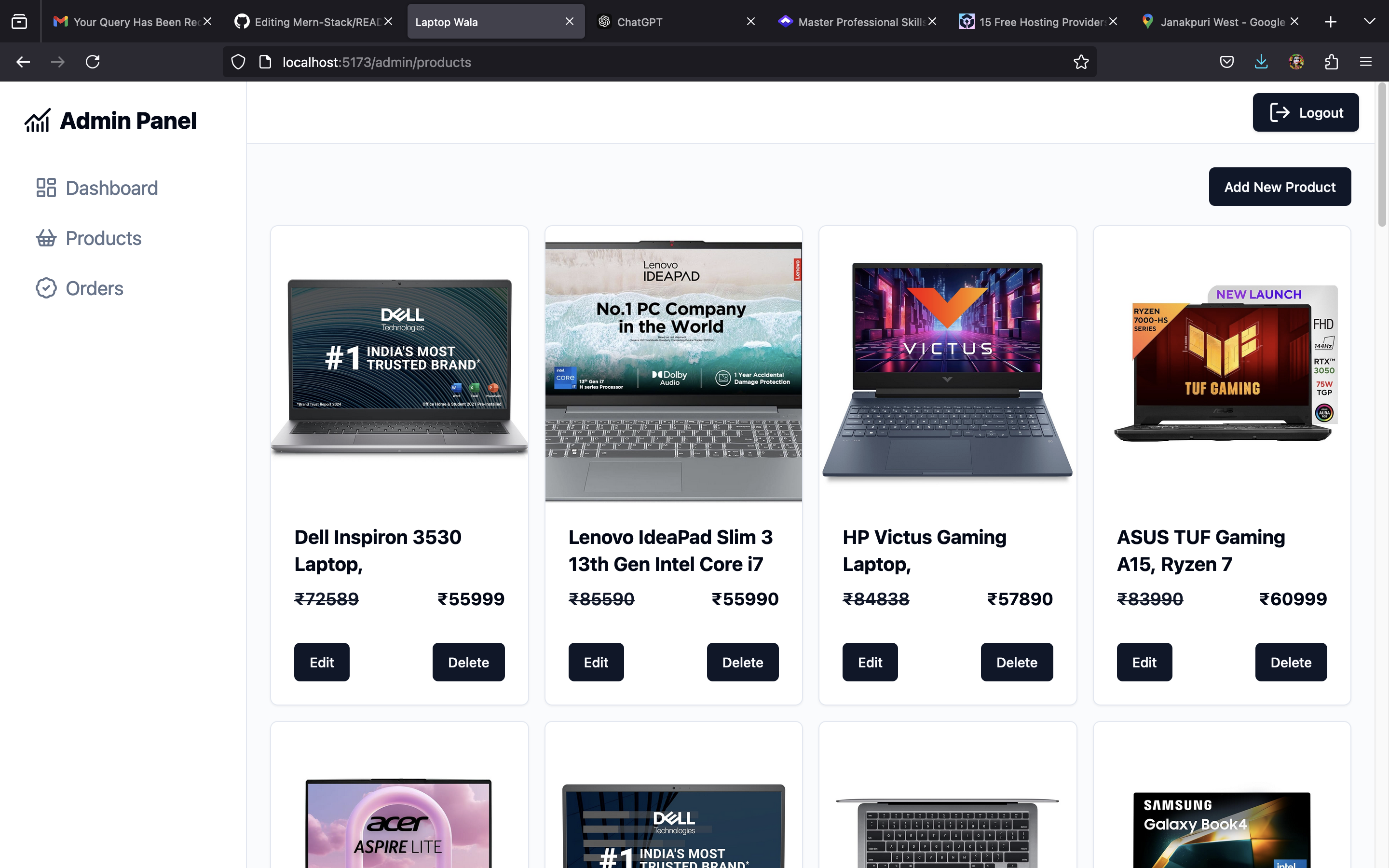 Laptopwala Ecommerce